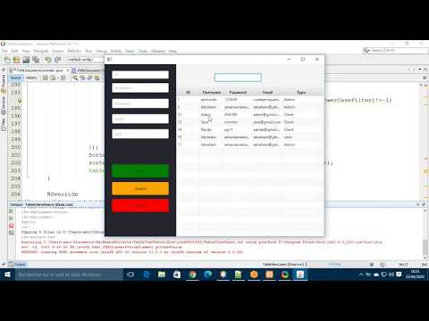 JavaFX Scene Builder Tutorial 44 - Search data from TableView and Database SQL