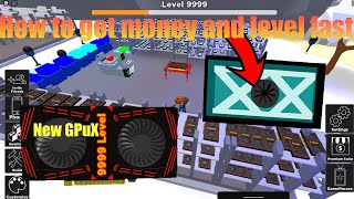 HOW TO GET MONEY & LEVEL FAST IN BITCOIN MINER (ROBLOX)