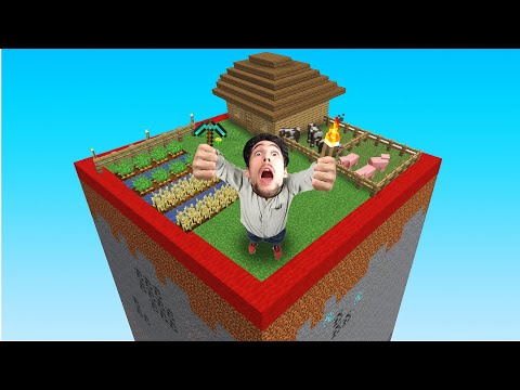 MINECRAFT BUT I CAN'T EXIT THIS SQUARE.