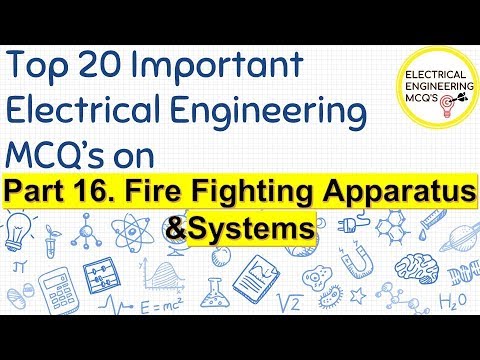 Top 20  Important Electrical MCQ | Part. 16 Fire Fighting Apparatus & Systems Video