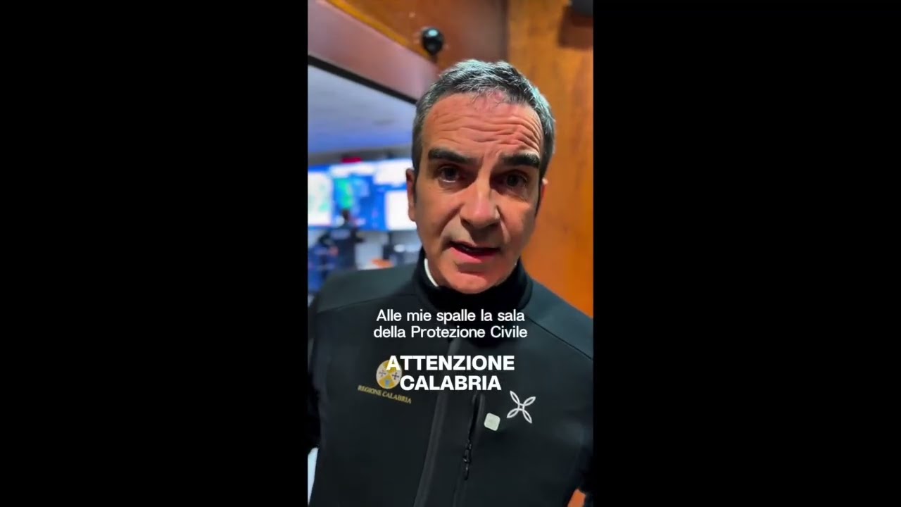 OCCHIUTO: “ATTENZIONE CALABRIA, MASSIMA ALLERTA, PRUDENZA SULLA COSTA TIRRENICA"