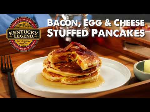 Bacon, Egg and Cheese-Stuffed Pancakes
