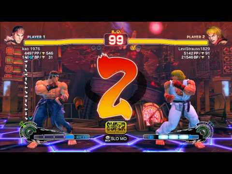 SSF4 AE 2012: kao 1976 (Ryu) vs LeviStrauss1829 (Ken) - Xbox Live Ranked Match