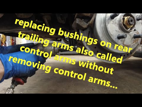 Subaru RS rear trailing arm or lateral link bushing removal part 3