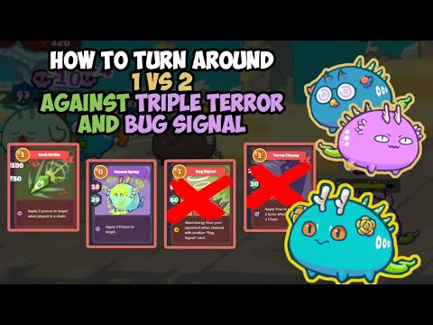 How to Turn Around 1vs2 (2100 MMR) Against Triple Terror Cute Bunny and Poison - Axie Infinity