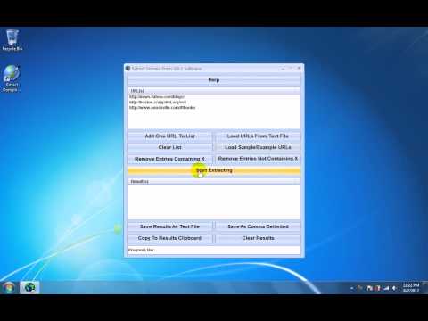 Extract Domain From URLs Software