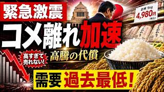 【緊急崩壊】日本人の国産米離れが止まらない！需要683万トンで過去最低・輸入米96倍・在庫243万トン、農水省「二度の大誤算」