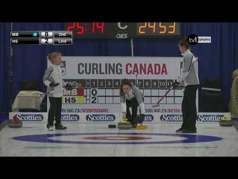 2018 U-18 Curling Championship - Manitoba vs. New Brunswick (Host)