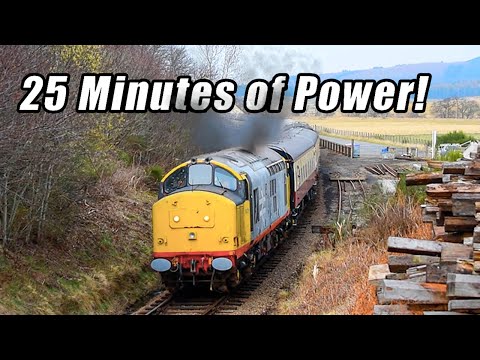 25 Minutes of PURE Class 37 Thrash in the Scottish Highlands!