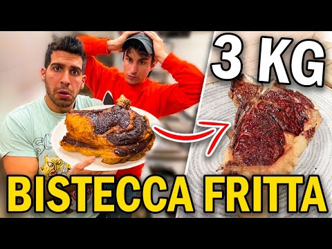 WE TRIED TO FRY 3KG OF STEAK, CRAZY!