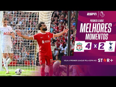 Gols e lances de Liverpool x Tottenhan