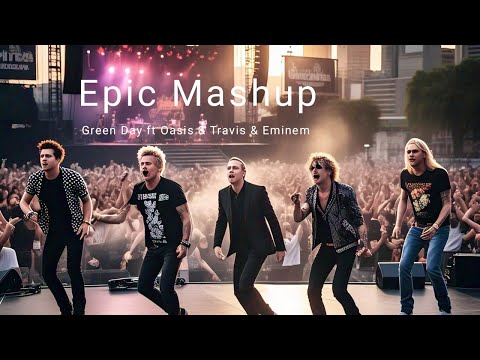 Green Day ft Oasis & Travis & Eminem - Boulevard of Broken Songs Lyric + Terjemahan