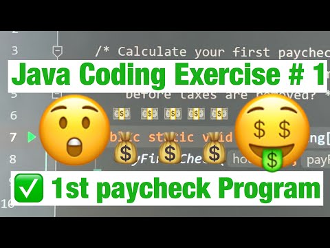 First Paycheck Calculation Java Programming