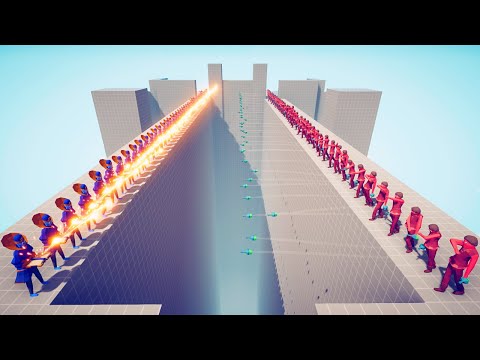 POTIONSELLER 50x vs 50x RANGED UNIT - Totally Accurate Battle Simulator TABS