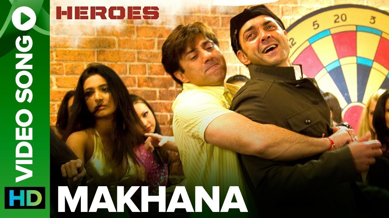 Makhana Lyrics  | Heroes | Salman Khan, Sunny Deolm Mithun Chakraborty | Soumya Raoh, Sukhwinder Singh | Sajid Ali, Wajid Ali