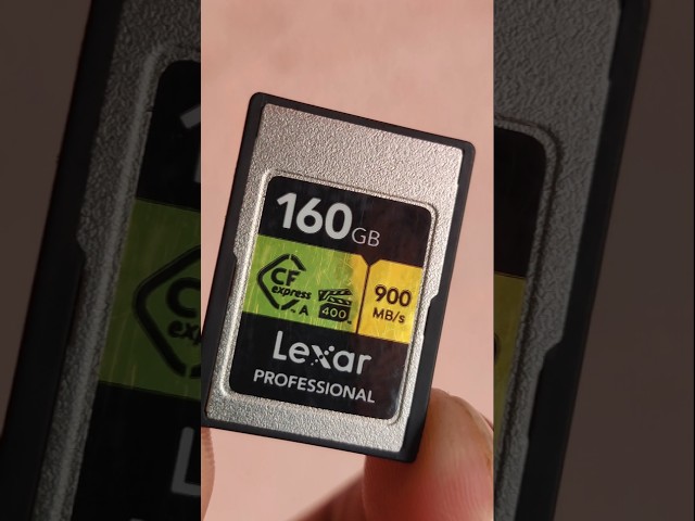 Vídeo relacionado con Lexar Tarjeta de Memoria Profesional CFexpress Tipo A Gold Series de 160 GB, hasta 900 MB/s de Lectura, Video 8K de Calidad cinematográfica, clasificada VPG 400 (LCAGOLD160G-RNENG)