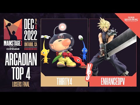 thirty4 (Olimar) vs enhancedpv (Cloud) - Arcadian Top 4 Losers Final  - Mainstage 2022