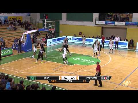ABA Liga 2014/15, Round 15 highlights: Krka - Partizan NIS (27.12.2014)