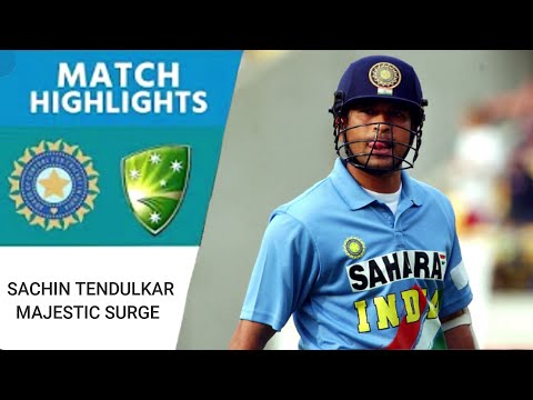 India vs Australia | Sachin Tendulkar's Majestic Surge | Gilchrist and Hayden Blazing Stand