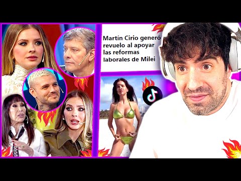 China Suarez with Pergolini and Moria Casán, Labor Reform