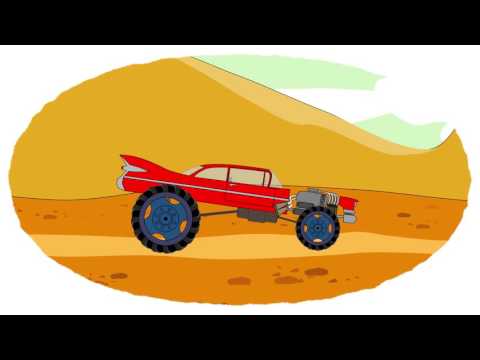 Zeichentrick-Malbuch - die Monster-Trucks. Teil 2