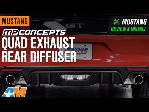 2015-2017 Mustang Premium MP Concepts Quad Exhaust Rear Diffuser Review & Install