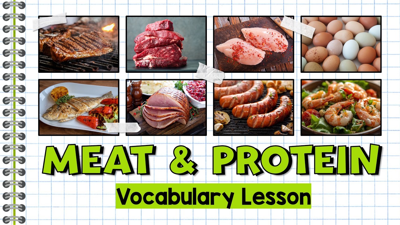 Vocabulario en Inglés: Carne y Proteina - Parte 1 | Meat and Protein