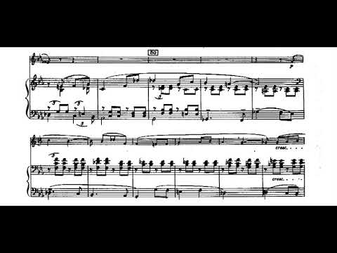 Carlos Guastavino - Sonata for Clarinet and Piano (1970) [Score-Video]