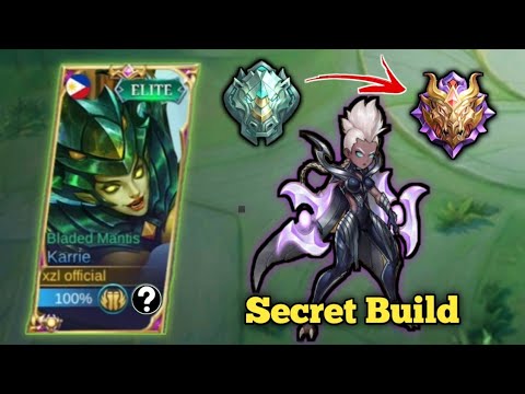 (TRY THIS!) KARRIE SECRET BUILD FOR WINSTREAK🔥 START USING THIS BUILD NOW | MLBB