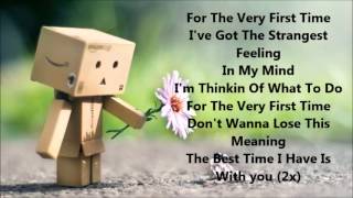 Very first time-sophia Lyrics on screen