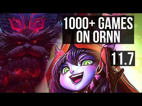 ORNN vs LULU (TOP) | 2/0/3, 1000+ games, 1.5M mastery | KR Diamond | v11.7