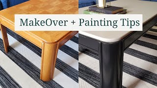ANOTHER Coffee Table Flip + Furniture Painting Tips I Learned From Youtube