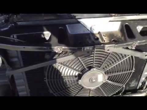 Spal 16" pusher fan with Davies Craig digital fan controller test.