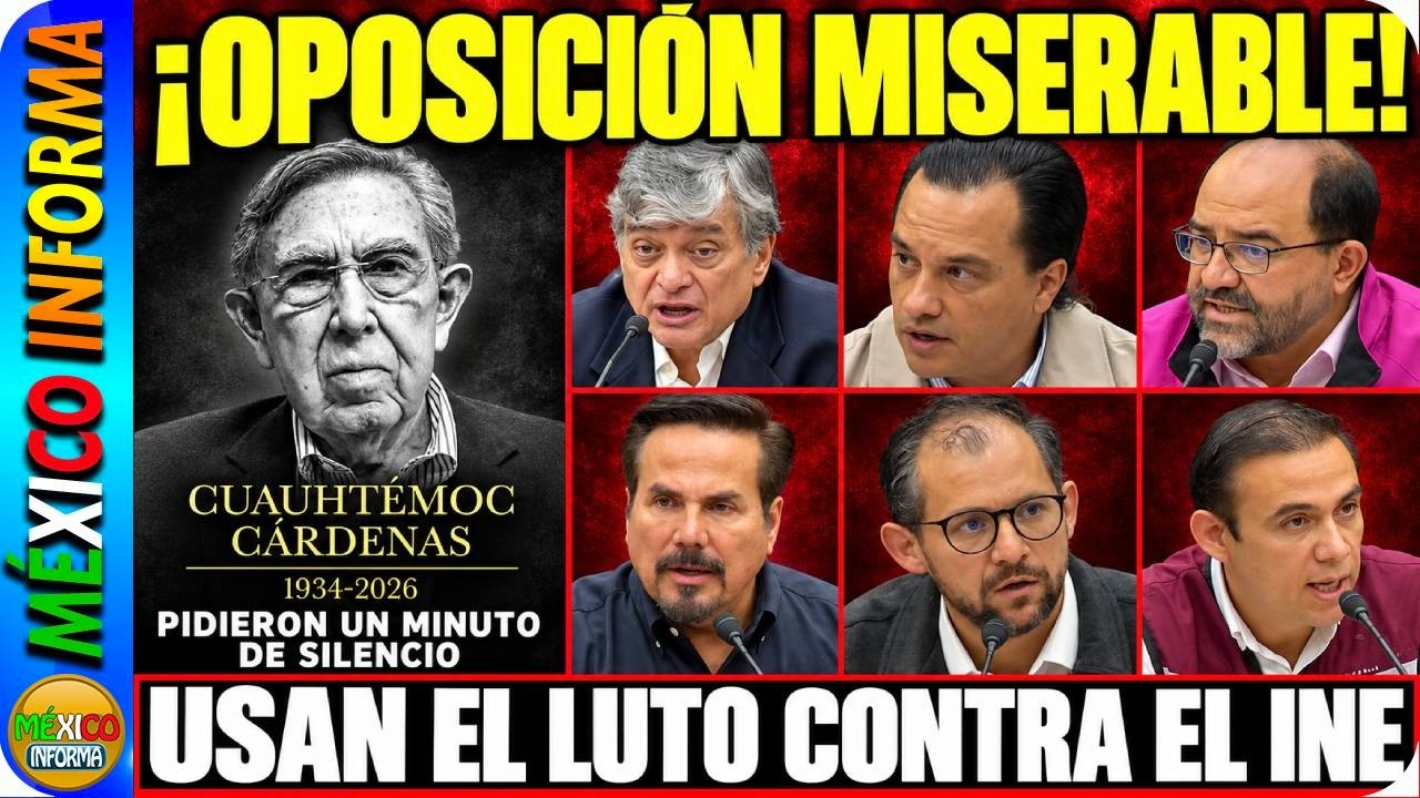 OPOSICIÓN M1SERABLE. EN PLENO INE HABLAN BIEN DE CUAUHTÉMOC CÁRDENAS PARA SACAR RAJA POLÍTICA.