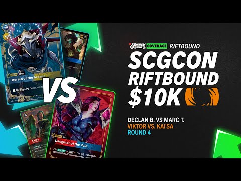 SCG CON Vegas Riftbound $10K | Round 4 Game 1 Viktor vs. Kai'Sa | Declan B. vs. Marc T.