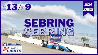 セブリングをSUPER FORMULA LIGHTSで走る生放送 / #iRacing 2024S3W8 Sebring International Raceway