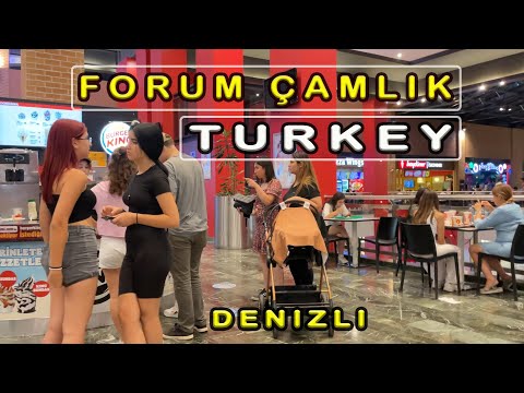 Walking in Denizli Turkey | Denizli Best Shopping Mall |Forum Camlik |August 2022|Best place#walking