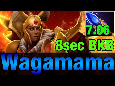 Wagamama Plays Legion Commander With Aghanim's - 8 sec BKB - META 7.06 Dota 2