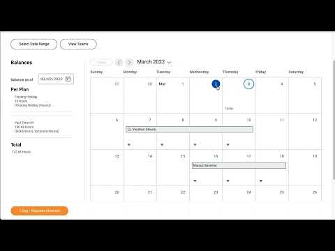 How to Submit a Time Off Request in Workday