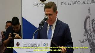 EN DURANGO ESTAMOS TRABAJANDO PARA FORTALECER NUESTRO ESTADO DE DERECHO: JRAT