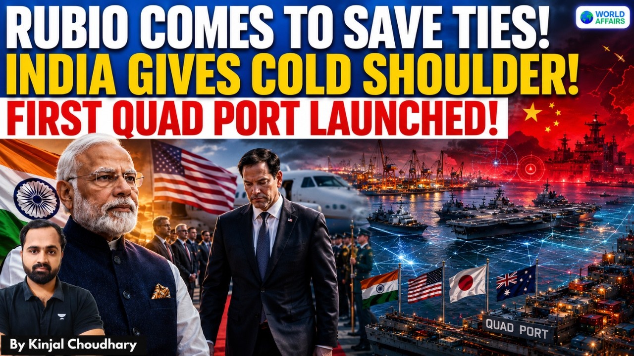 Rubio Comes To Repair Trump’s Damage - India Signals It's In No Hurry! QUAD Port Announced | Kinjal