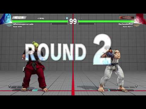 Street Fighter V Online MP March 1, 2016 pt5 - Ryu vs. Good Ken