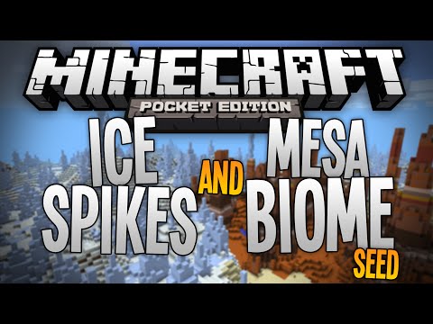 EPIC MESA & ICE SPIKES Seed - Minecraft PE