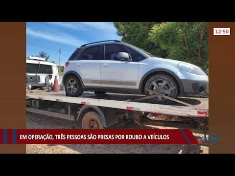 Em operacão, treÌ‚s pessoas saÌƒo presas por roubo de veiÌculos 18 08 2021