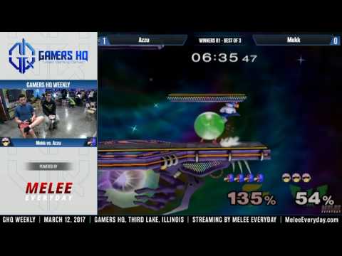 GHQ Weekly [3/12/17] - Azzu (Falco) vs. Mekk (C. Falcon) - SSBM - Winners R1