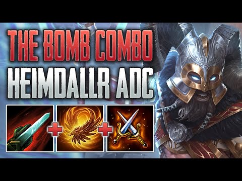 LA BOMBA DIFF! Heimdallr ADC Gameplay (SMITE Ranked Conquest)