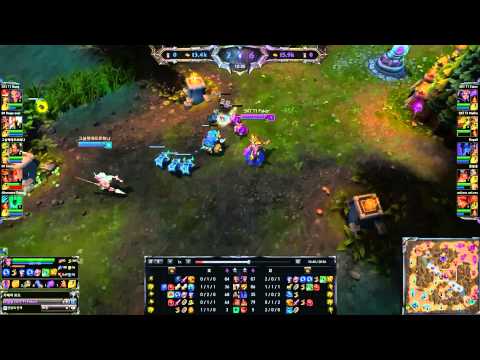 SKT T1 Faker LeBlanc vs Nidalee [Challenger Ranked solo queue mid]