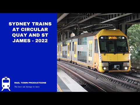 Sydney Trains at Circular Quay and St James - 2022