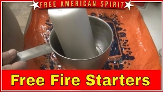 Free Fire Starter  -  How to make them for camping, survival or BBQ