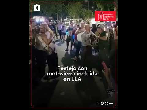 Festejos con motosierra en mano 🔥  #noticias #sanjuan  #elecciones